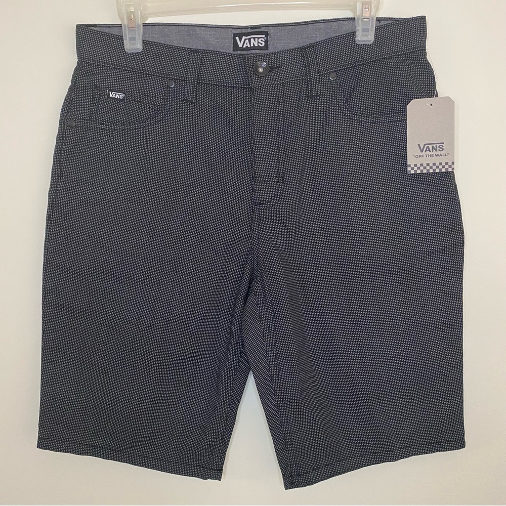 NWT Vans Black Gray Geo D-K Skater Shorts Men’s Size 30 Regular